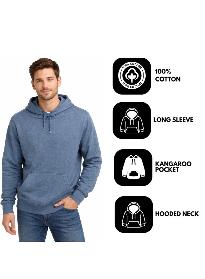 برينت شوب فور مي هوديي للرجال - بلوفر كلاسيكي بقلنسوة للرجال - هودي ناعم ومريح للارتداء اليومي، بدون سحاب، سويت شيرت دافئ وأنيق للخريف والشتاء - Image 4